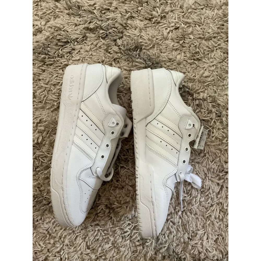 Adidas Originals Rivalry Low W Womens White Leather Sneakers FV4225 Size 10